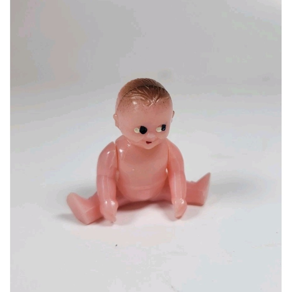 Vintage 2 1/8" Renwal‎ Baby No.8 Dollhouse Baby Doll